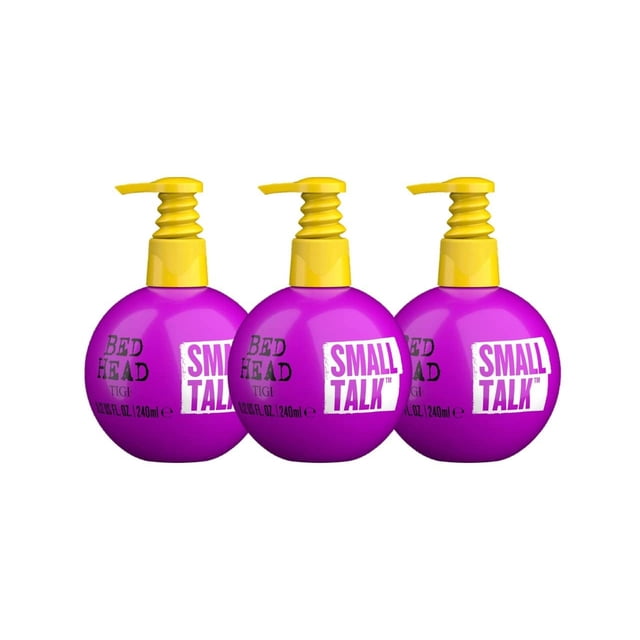 Crema para espesar el cabello Bed Head TIGI Small Talk 240 ml (paquete de 3)