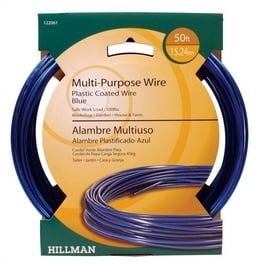 Hillman 0.150 - 0.160 in. D X 50 ft. L Plastic 18 Ga. Wire Hillman 0.150 - 0.160 in. D X 50 ft. L Plastic 18 Ga. Wire