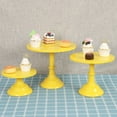 thumbnail image 2 of Metal Iron Cake Stand Round Pedestal Dessert Holder(Yellow S), 2 of 8
