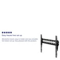 thumbnail image 4 of Flash Furniture FLASH MOUNT Tilt TV Wall Mount with Built-In Level - Fits most TV's 32" - 55" (Weight Capacity 120LB), 4 of 14
