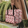 thumbnail image 3 of ZIATUBLE Cherry Travel Sewing Machine Bag Daisy Portable Padded Storage Universal Sewing Machine Case and Organizer Soft Sewing Kit Storage Compatible with Most Standard Sewing Machines, 3 of 7