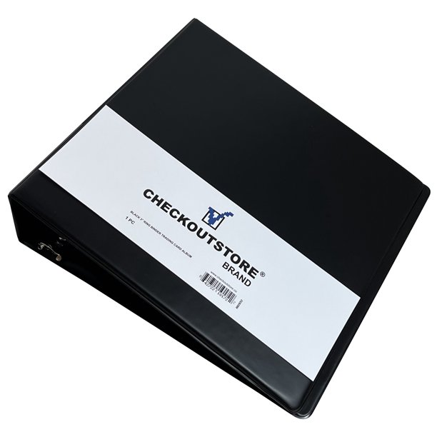 CheckOutStore 2 Black Heavy Duty DRing 3" 3Ring Trading Card Binder