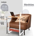thumbnail image 3 of Mesa Auxiliar Mubson Altura Ajustable para Laptop Estudio Trabajo Desayunador Individual Mesa para Cama, 3 of 7