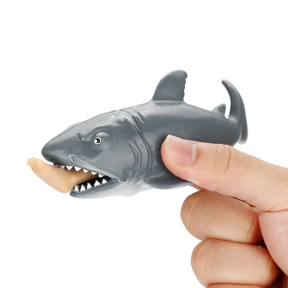 Nouveauté Shark Squeeze Vent Toy Stress Soulager Presse à cracher Leg Kids Fun Cadeau 