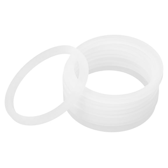 20 Pcs Jar Lids Rings Wide Mouth Mason Jars for Overnight Oats White