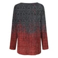 thumbnail image 3 of CLOOCL Women Plus Size Blouse Gradient Vintage Pattern Print Fall Long Sleeve Casual Tops, 3 of 6