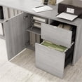 thumbnail image 3 of Scranton & Co Engineered Wood 60W x 30D Standing Desk with Storage in Gray, 3 of 8