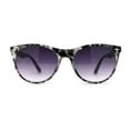 thumbnail image 1 of Womens Classy Iconic Boyfriend Style Horn Rim Sunglasses Grey Tortoise Smoke, 1 of 5
