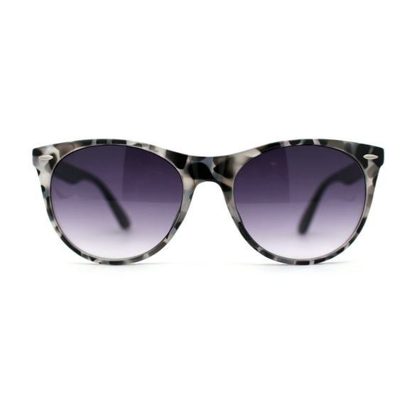 Lunettes de Soleil pour Femmes, Style Boyfriend Iconique et Chic, Monture Corne, Gris Écaille Fumée