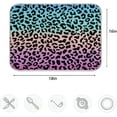 thumbnail image 4 of GZHJMY Rainbow Leopard Printed Absorbent Dish Drying Mat, 16 x 18 Inches Microfiber Kitchen Countertop Table Protector Multi-Purpose Counter Rack Sink Drainer Pad, 4 of 6