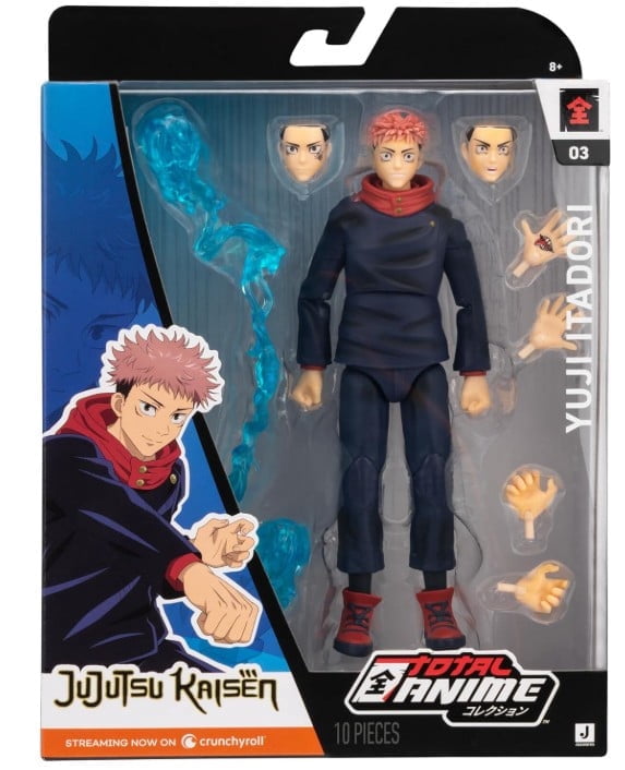 Total Anime Yuji Itadori - 6.5 inch Figure with Swappable