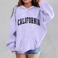 thumbnail image 4 of SGMVNU Teen Girls Boys Hoodies Cute Graphic Letter Print Hoodie Sweatshirt Tops Pullover Long Sleeve Shirt with Pocket Purple Size 2-3 Years, 4 of 5