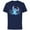 Navy, variant on Disney Stitch with Flowers & Butterfly Easter Spring Vibes - Short Sleeve Cotton T-Shirt for Adults - Customized-Black