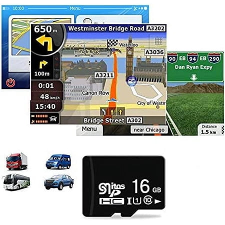 16GB GPS Map ro SD Navigation North American United States Canada Mexico US map for Android Offline Map for IGO
