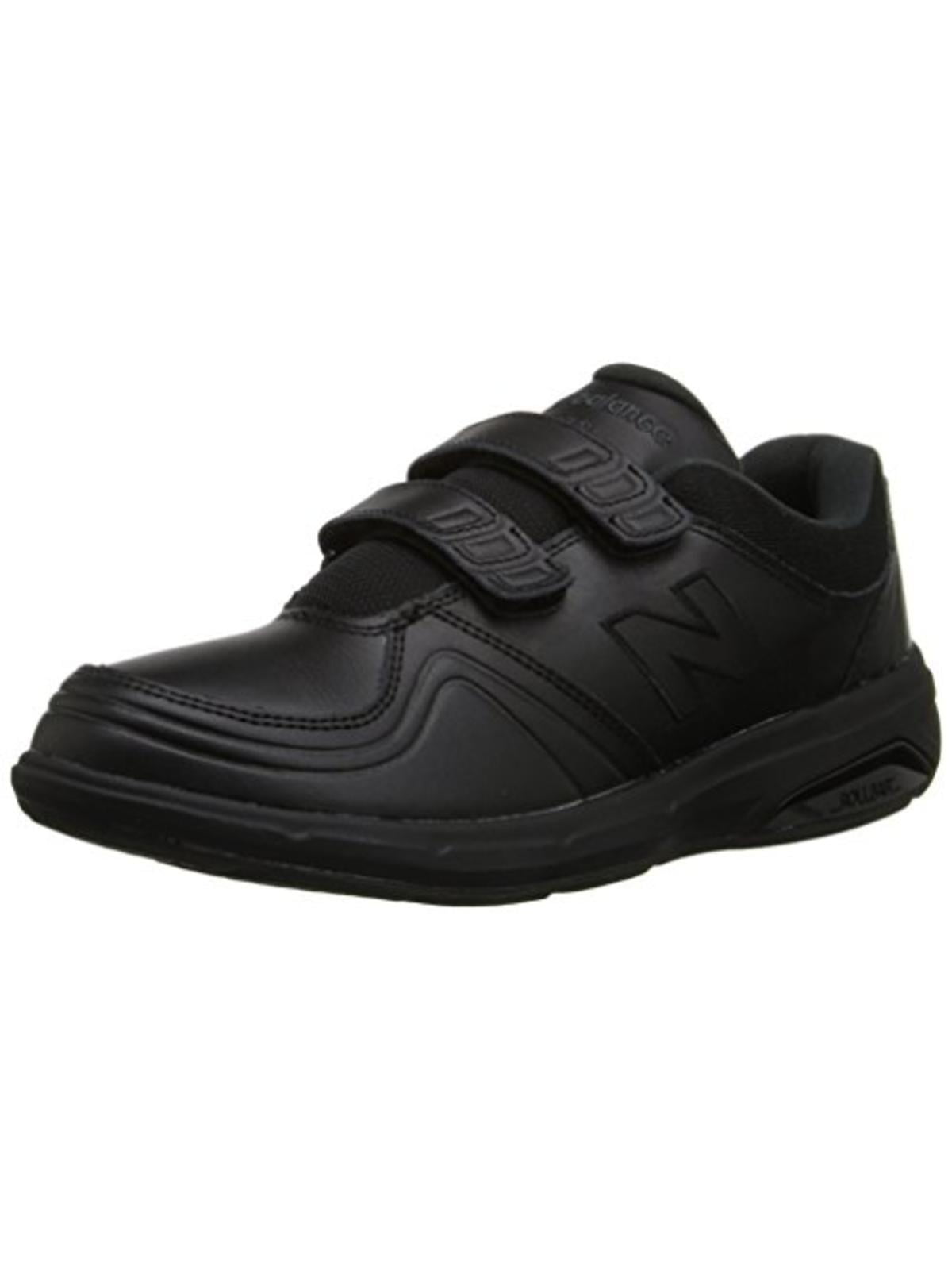 new balance womens black leather walking shoes