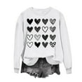 thumbnail image 2 of ZyeKqe Sweatshirts for Women Causal Valentines Day Long Sleeve Shirts Crewneck Loose Fitted Thin Pullover Tops, 2 of 5