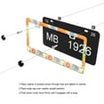 thumbnail image 4 of Lemon Orange Lime with Leaves License Plate Frames for Women Men Car Plate Holder Cover Metal Tag Aluminum Car Accessories Front Rear Plate Decor, 4 of 6