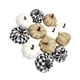 thumbnail image 2 of Cateissary 12 unidades/juego de decoración de calabaza de Halloween, festival de calabazas, para el hogar, adorno de vacaciones, accesorio Kits de decoración para fiestas Blanco negro, 2 of 6