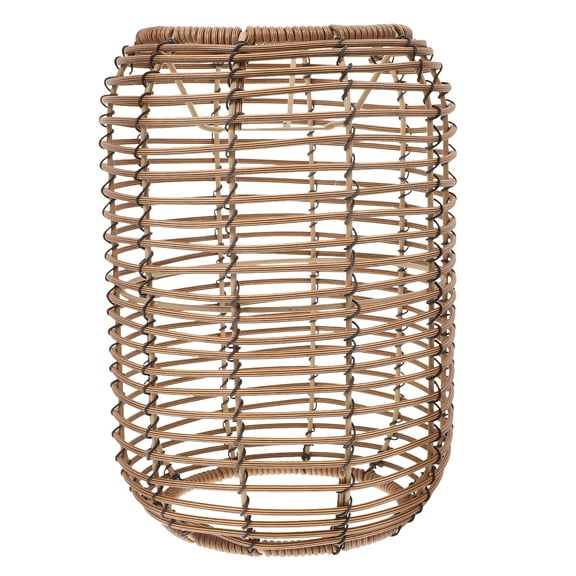 HOMEMAXS  Pendant Shade Restaurant Lighting Fixture Woven Wicker Lamp Yellow