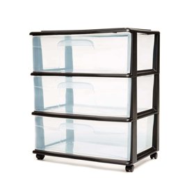 Iris 3 Drawer Rolling Storage Cart Walmart Com