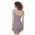 thumbnail image 2 of Usa Patriotic Striped Pattern Print Sleeveless Bodycon Dress, American Flag Fashion Summer Maxi Dress For Women. Gifts For Us Independence Day, 4Th Of July, 2 of 4