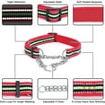 thumbnail image 2 of Reflective Martingale Dog Collars, Adjustable Soft Neoprene Padded Breathable Nylon Pet Collar for Puppy, Medium and Large Dogs,Rose Red,L, 2 of 5