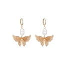 thumbnail image 2 of Iliya Metal Hollow Multi-layer Earrings Temperament Baroque Pearl Earrings, 2 of 6