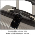 thumbnail image 3 of Square 2Pack PU Leather Galaxy Planet Cruise Luggage Tag with Privacy Cover and Name ID Tag for Travel Handbags Backpacks Luggage Tags, 3 of 6