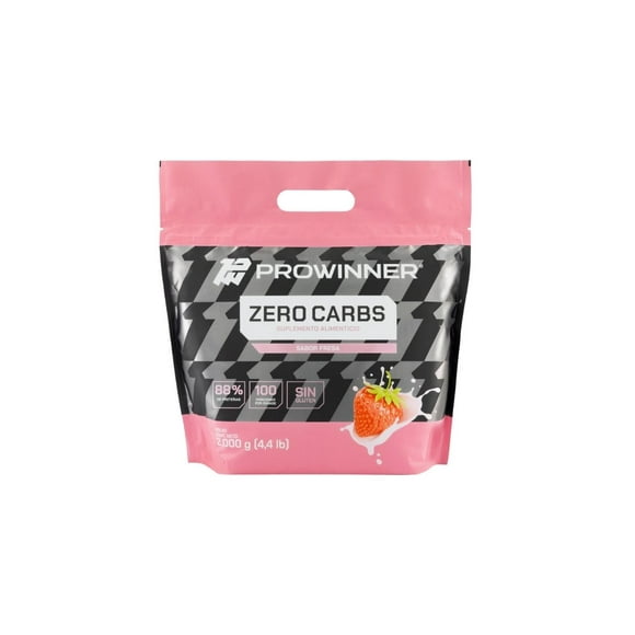 Suplemento ZERO Carbs Polvo Sabor Fresa (2 Kg) ProWinner PW-1307