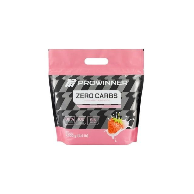 Suplemento ZERO Carbs Polvo Sabor Fresa (2 Kg) ProWinner PW-1307