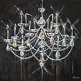 thumbnail image 2 of French-Roussia, Heather A. 15x15 Gold Ornate Wood Framed with Double Matting Museum Art Print Titled - Chandelier II, 2 of 4