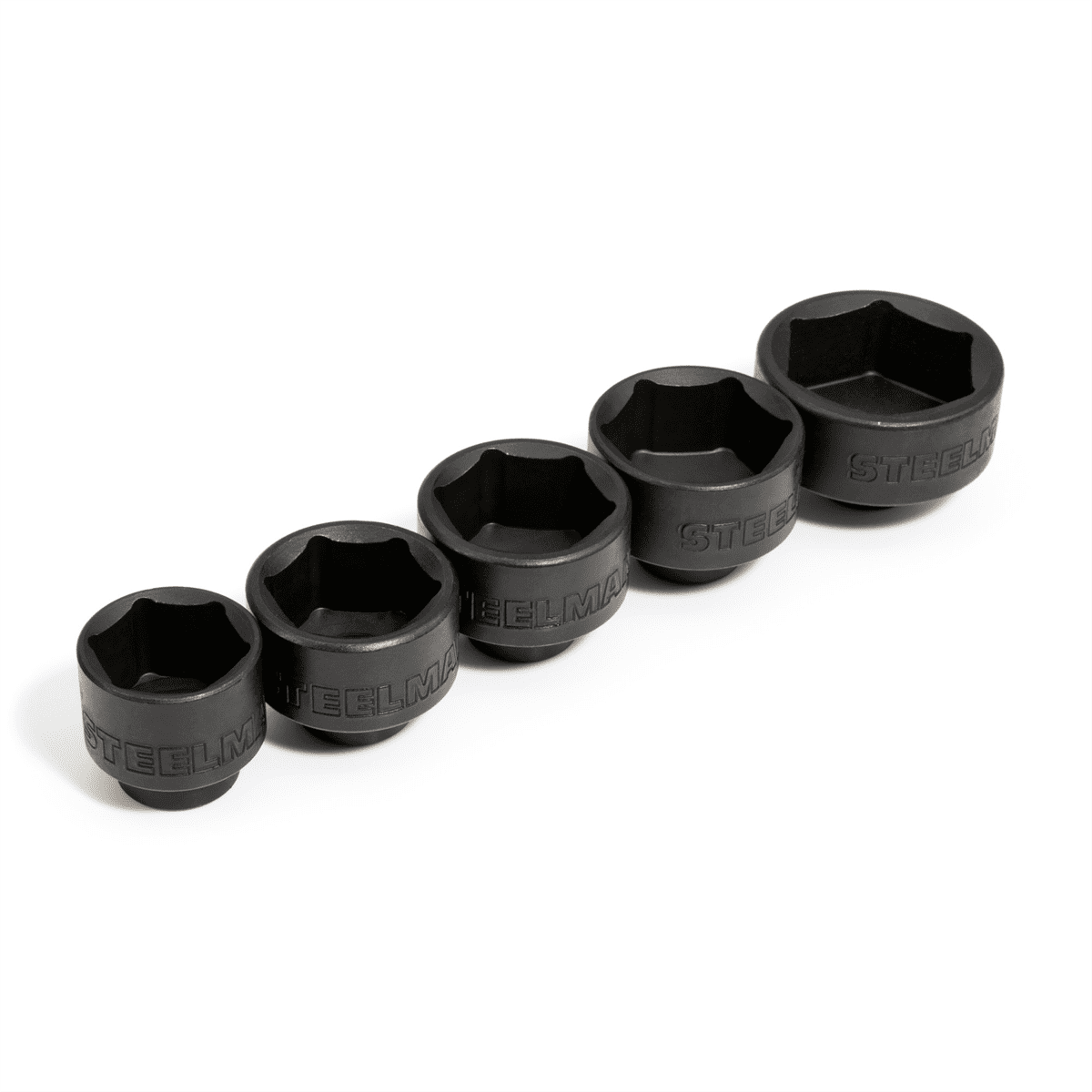 J S Products (steelman) 5-Piece 3/8-Inch Drive Low Profile Oil Filter Socket Set
