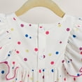 thumbnail image 4 of WEAIXIMIUNG Robe Pull pour Filles 10-12 Rouge Enfants Filles Automne Hiver Mode à Pois Imprimé Manches Longues Robe Vêtements Enfants 3-4 Ans, 4 of 5