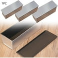 thumbnail image 4 of Rectangular Baking Mold with Porous Bottom for Even Heat Distribution, Non Stick and Quick Release Coating, Aluminum Alloy for Excellent Heat Conduction, Great for Chocolate Brownies, Toast, Bread, 4 of 6