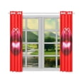 thumbnail image 3 of BSDHOME Red Lips Window Curtain Kitchen Curtain 26x39 inches (Two Piece), 3 of 3