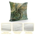 thumbnail image 4 of ARISTURING Beautiful Enchanted Dragonfly Throw Pillow Cover Cozy Square Throw Pillowcases Home Decorative for Bed Couch Sofa Living Room Cushion Cover, 4 of 5