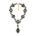 thumbnail image 1 of Collar de aleación de cristal Minnieouse para mujer con colgante brillante color Verde, 1 of 6