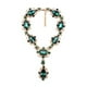 thumbnail image 1 of Collar de aleación de cristal Sonducket para mujer con colgante adorno de joyería brillante Verde, 1 of 1