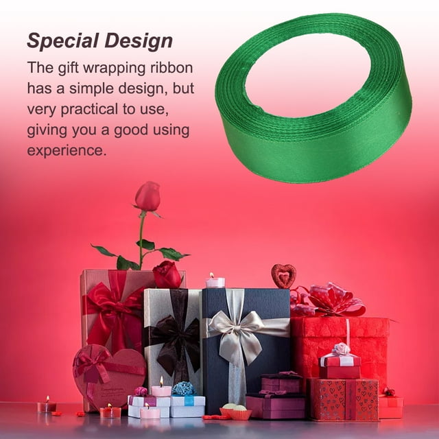 Gift Ribbon Wedding Decorations Clothes Making Supply DIY Craft Accessories Light-weight Polyester Ribbons for Ornaments Green 19