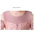 thumbnail image 5 of CPNG Girls' Sequin Tulle Floor-Length Dress – Illusion Neckline with Puff Sleeves, Sparkly Bodice for Flower Girl, Wedding Pageant & Formal Special Occasions, 5 of 9