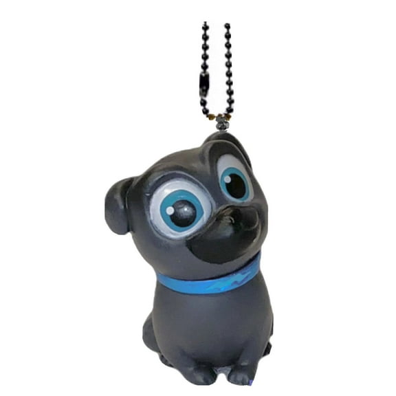 Puppy Pals Bingo Gray Dog 2.5” Keychain Dangler Ornament PVC Figure Charm