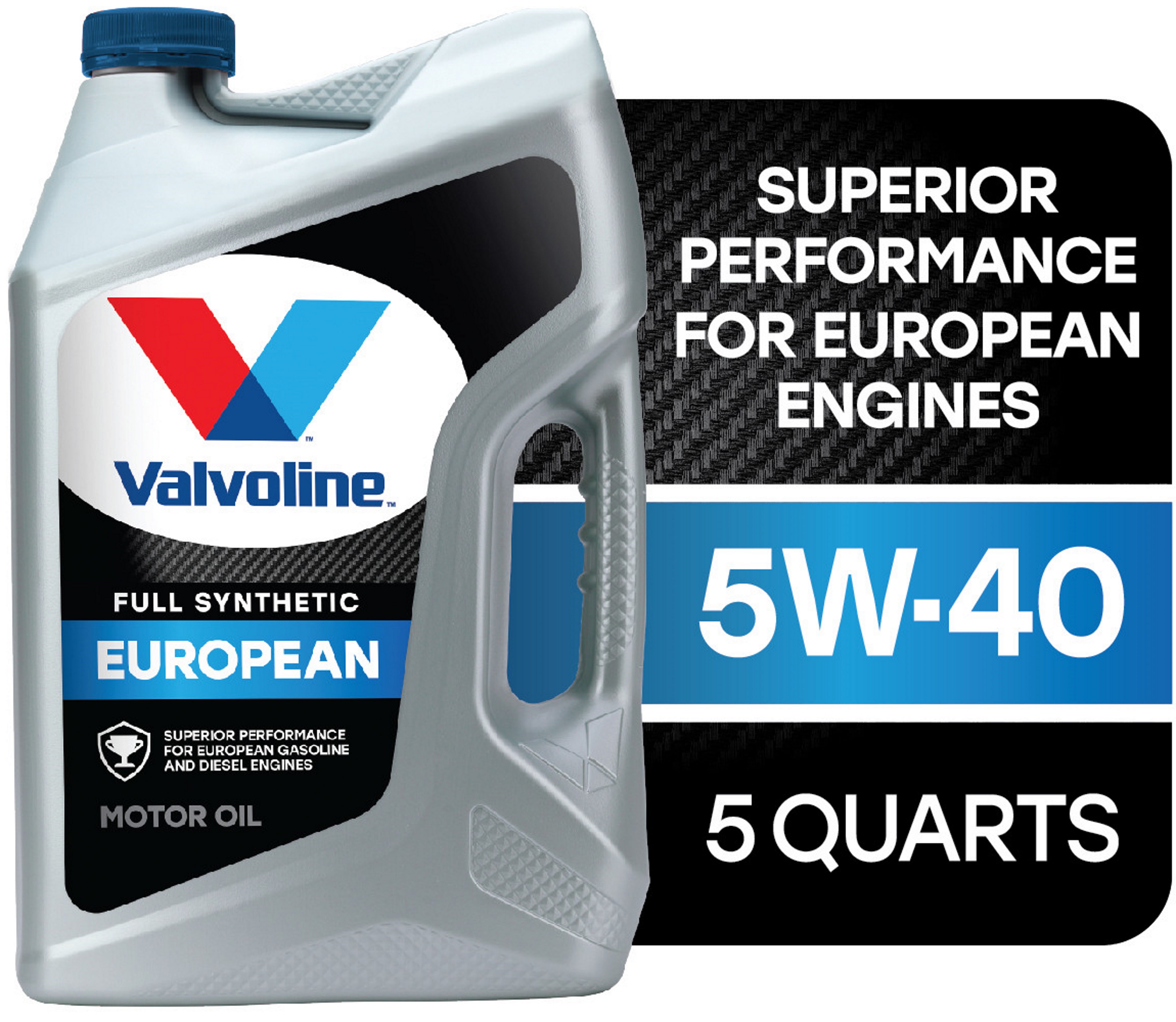 Valvoline European Vehicle Full Synthetic 5W-40 Motor Oil 5 QT