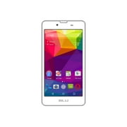 BLU Neo X N070U - 3G smartphone - dual-SIM - RAM 512 MB / Internal Memory 4 GB - microSD slot - 5.5" - 480 x 854 pixels - rear camera 5 MP - front camera 0.3 MP - white
