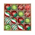 thumbnail image 1 of 16Pcs Christmas Ball with Hole Unbreakable Lanyard Design  Party Decor Hanging Color Ball for Party, 1 of 8