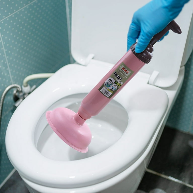 High Pressure Toilet Unblock One Shot Vacuum Toilet Plunger Plunger Kitchen  Clog Remover Household Toilet Leather Suction