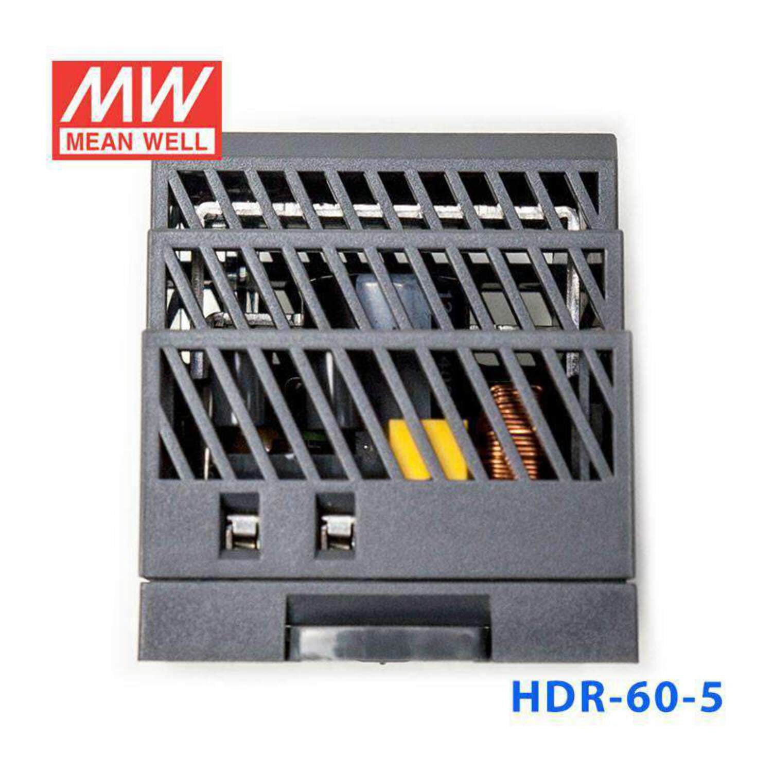 Mean Well HDR-60-5 Ultra Slim Step Shape Power Supply 60W 5V - DIN Rail