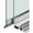 Silver, variant on 8mm Glass Sliding Door Track Kit, Aluminum Double Rail Set with Rollers, No-Drill Sliding Door Hardware for Display Cabinets, Closets, and 2 Glass Panels