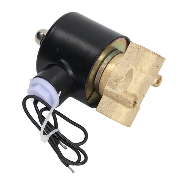 Válvula Solenoide Normalmente Cerrada,Válvula Solenoide Válvula Solenoide Normalmente Eléctrica de 2W Válvula Solenoide Eléctrica de Latón Acabado de Lujo