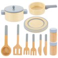 thumbnail image 1 of PATKAW 1 juego de utensilios de cocina de madera Juego de cocina Juego de utensilios de cocina Juego de simulación Accesorios para la casa de juego, 1 of 5