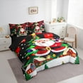 thumbnail image 3 of Manfei Santa Claus Twin Bedding Sets 7 Pieces for Kids, Christmas Tree Bedding Comforter Set, Gingerbread House Sheet Sets, Breathable Home Decor, 3 of 8